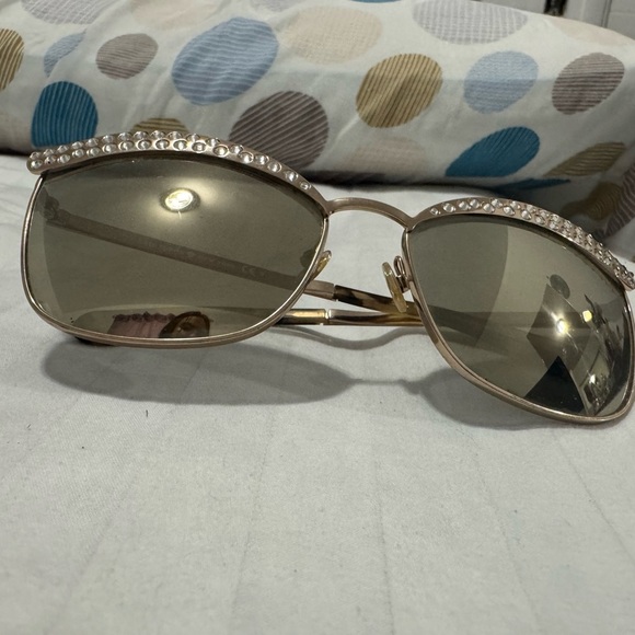 Kate Spade Gold Sunglasses with Crystal Detail - Picture 8 of 8